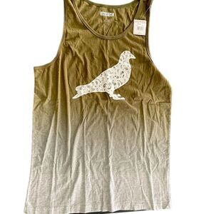 Staple Ombré Tank Top Green with Paisley Details